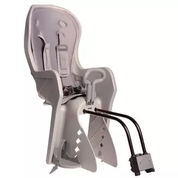 Велокресло детское BQ, заднее, за подседельную трубу, max 22кг, пластик, серое, BC-TX-9x1-0-G