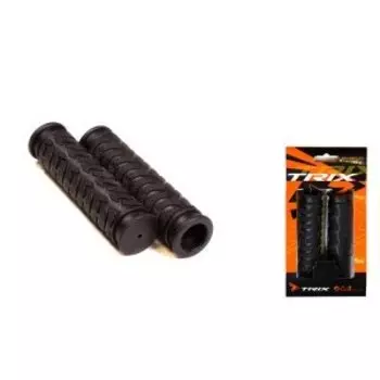 Грипсы TRIX, резиновые, 125мм, черные, HL-G49-BLACK