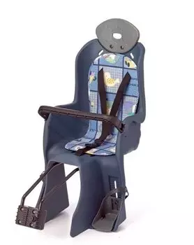 Велокресло детское TRIX, заднее, за подседельную трубу, быстросъёмное, max 22 кг, пластик, синий, YC-831 (blue)