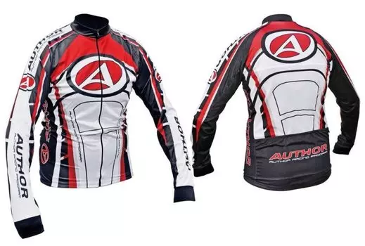 Велокуртка ARP-12 Blazer Author утепленная, красно-бело-черная L, 8-7057388