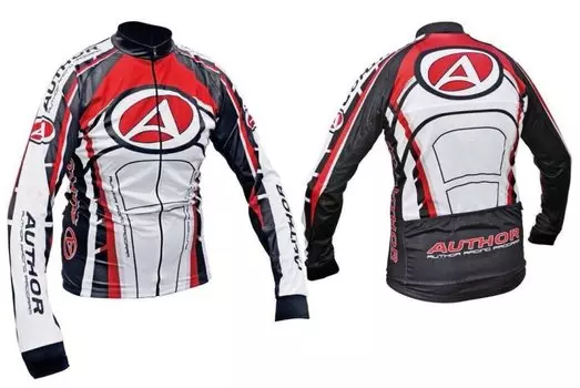 Велокуртка ARP-12 Blazer Author утепленная, красно-бело-черная M, 8-7057387