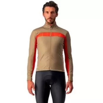 Велокуртка Castelli MORTIROLO VI, мужская, оливковый/красный, 4520506