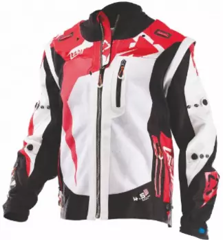 Велокуртка Leatt GPX 4.5 X-Flow Jacket, черно-красный 2018