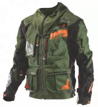 Велокуртка Leatt GPX 5.5 Enduro, зелено-черный 2018