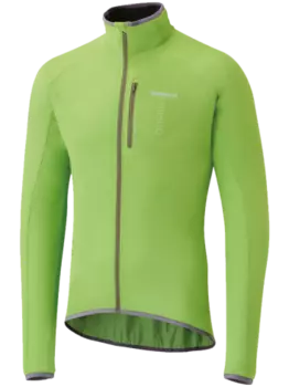 Велокуртка, SHIMANO, WINDBREAK STRETCHABLE, зеленая р-рM (арт.ECW-JATW-KS23-UR3)