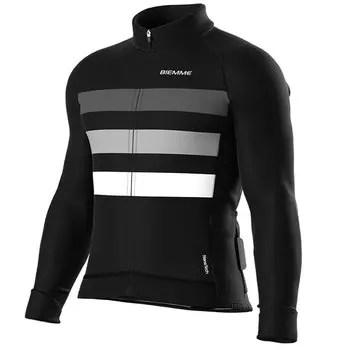 Веломайка Biemme CALDERONE, длинный рукав, черный/серый, 2023, A14N1012M (Размер: XXXXL, Цвет: Черный/серый)