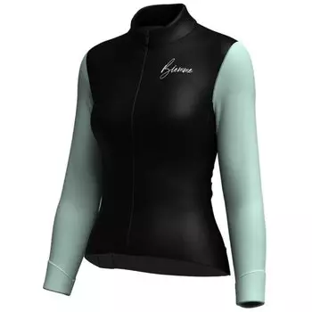 Веломайка Biemme CLIMB LADY, длинный рукав, черный/мятный, 2024, A14Q1012L (Размер: L, Цвет: Черный/мятный)