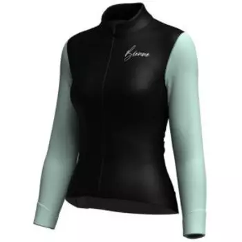Веломайка Biemme CLIMB LADY, длинный рукав, черный/мятный, 2024, A14Q1012L