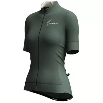 Веломайка Biemme HILL Lady, короткий рукав, темно-зеленый, 2024, A12Q2012L (Размер: M, Цвет: Темно-зеленый)