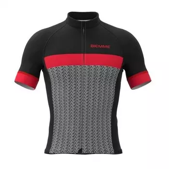 Веломайка Biemme MORTIROLO, короткий рукав, красно-черный 2020, A12L2052M (Размер: S)
