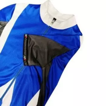 Веломайка Biemme OUTLINE, мужской, короткий рукав, белый/синий, A12B2052M