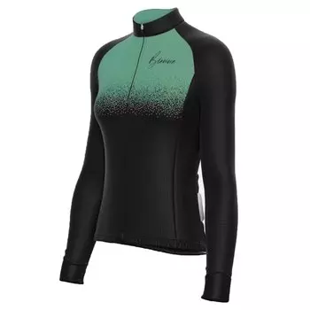 Веломайка Biemme PRESENA Lady, длинный рукав, Черный/темно-зеленый, A14N1032L (Размер: S, Цвет: Черный/темно-зеленый)