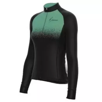 Веломайка Biemme PRESENA Lady, длинный рукав, Черный/темно-зеленый, A14N1032L