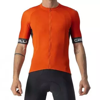Веломайка Castelli ENTRATA VI, короткий рукав, красно-оранжевый, 4522025 (Размер: M, Цвет: Красно-оранжевый)