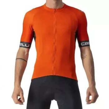 Веломайка Castelli ENTRATA VI, короткий рукав, красно-оранжевый, 4522025
