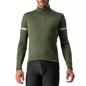 Веломайка Castelli FONDO 2 FZ, длинный рукав, темно-зеленый, 4521513 (Размер: M, Цвет: Темно-зеленый)