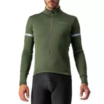 Веломайка Castelli FONDO 2 FZ, длинный рукав, темно-зеленый, 4521513