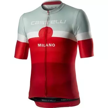 Веломайка Castelli Milano, короткий рукав, красный 2020