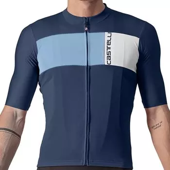 Веломайка Castelli PROLOGO 7, короткий рукав, темно-синий, 4522023 (Размер: M, Цвет: Темно-синий)
