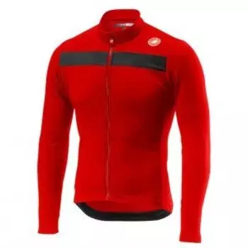 Веломайка Castelli PURO 3, длинный рукав, серебристо-серый/красный, 4518511