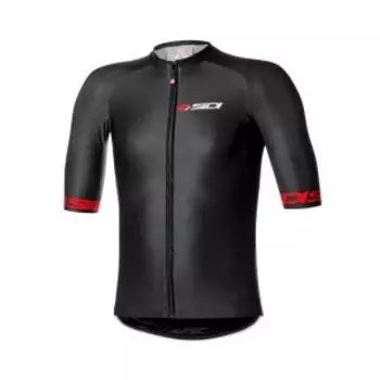 Веломайка Castelli Sidi Aero Race 6.0 №410, короткий рукав, черный/красный, 2021, PCSMAAERO