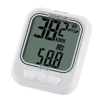 Велокомпьютер BBB Dashboard, 9 функций, проводной, белый, BCP-02