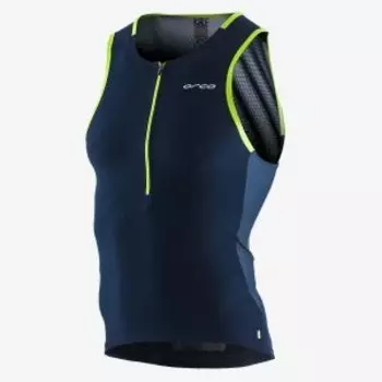 Веломайка для триатлона Orca 226 Perform Tri Top Sleeveless, сине-зеленый, 2021, KP15