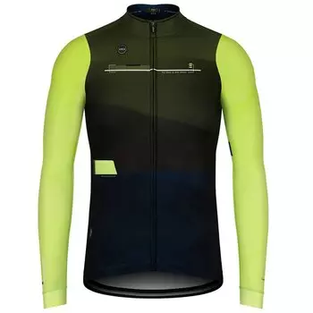 Веломайка GOBIK COBBLE MAN BAFFIN, длинный рукав, зеленый/лимонный, 10-01-003-038 (Размер: S, Цвет: Зеленый/лимонный)