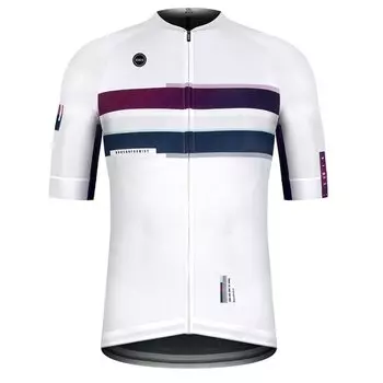Веломайка GOBIK CX PRO UNISEX BERRY STREAK, короткий рукав, белый/фиолетовый, 10-01-001-177 (Размер: L, Цвет: Белый/фиолетовый)