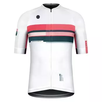 Веломайка GOBIK CX PRO UNISEX PINK STREAK, короткий рукав, белый, 10-01-001-176 (Размер: L, Цвет: белый)