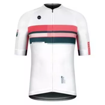 Веломайка GOBIK CX PRO UNISEX PINK STREAK, короткий рукав, белый, 10-01-001-176