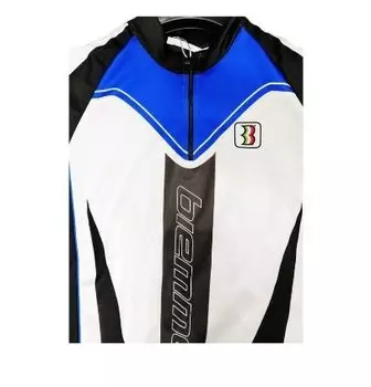 Веломайка короткий рукав Biemme OLYMPIA, M, Бирюзовый/черный, A12B2071M