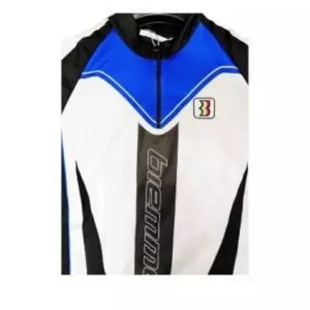 Веломайка короткий рукав Biemme OLYMPIA, M, Бирюзовый/черный, A12B2071M