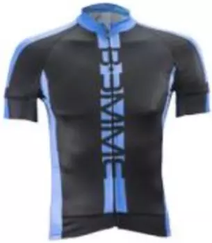Веломайка короткий рукав Biemme Poison, черный/голубой, 2019, A12I2102M (Размер: S)