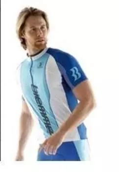 Веломайка короткий рукав Biemme SLOW, сине- белый, 1082.04 M3349 (Размер: S)