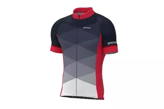Веломайка короткий рукав Biemme SPITFIRE, S, Темно-синий/красный, A12M2102M