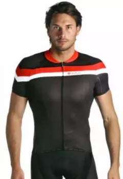 Веломайка короткий рукав Biemme Vintage, черный/красный/белый, A12B2081M, 2018 (Размер: M)