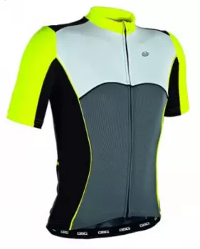 Веломайка короткий рукав GSG MARILLEVA, желтый флюоресцентный, T101/03274, 2016