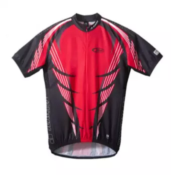 Веломайка короткий рукав Jeantex Trient, черный (Размер: L)