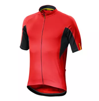 Веломайка короткий рукав MAVIC AKSIUM, красный/черный, 381181, 2016
