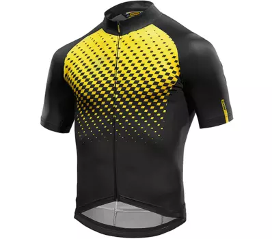 Веломайка короткий рукав MAVIC COSMIC GRAPHIC, желтый, 393376, 2017