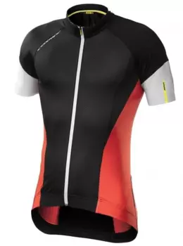 Веломайка короткий рукав MAVIC COSMIC PRO, черный/красный, 380431