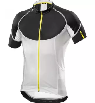 Веломайка короткий рукав MAVIC KSYRIUM PRO, Белый/черный, 380518, 2016