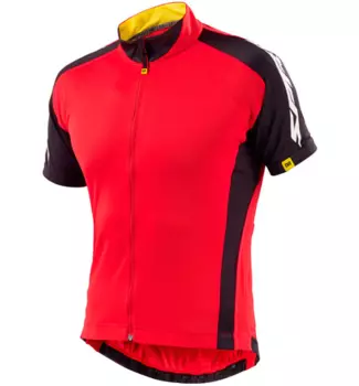 Веломайка короткий рукав MAVIC SPRINT, Красно-черный, 356905, 2015