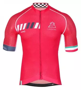 Веломайка короткий рукав VARDENA X-PRO Evo Red Carbon, 0310/M/VAR, 2018 (Размер: L)