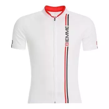 Веломайка с коротким рукавом Biemme Blade, бело-красный 2019