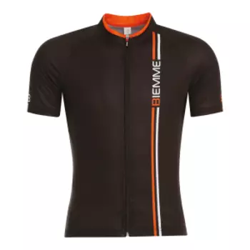 Веломайка с коротким рукавом Biemme Blade, черно-оранжевый 2019, A12J2042M
