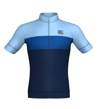 Веломайка с коротким рукавом Biemme FASH, синий 2019