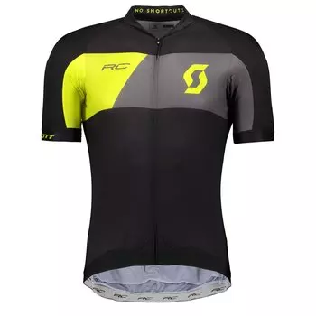 Веломайка SCOTT RC Premium Pro Tec, короткий рукав, black/sulphur yellow, 2018, 264816-5024