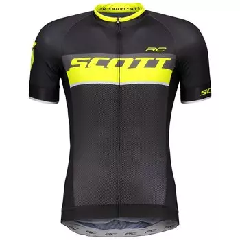 Веломайка SCOTT RC Pro, короткий рукав, black/sulphur yellow, 2018, 264821-5024